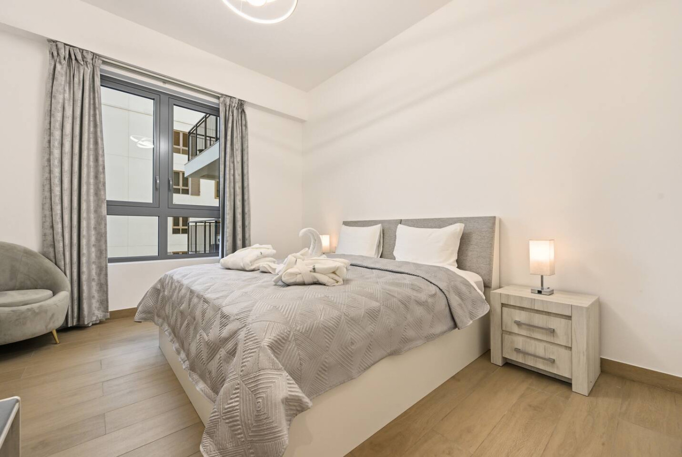 Guest-ready bedroom at WiseStay’s Le Pont residence